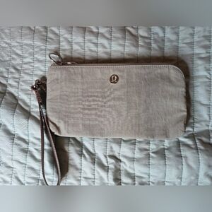 Lululemon Athletica Beige Wristlet Clutch